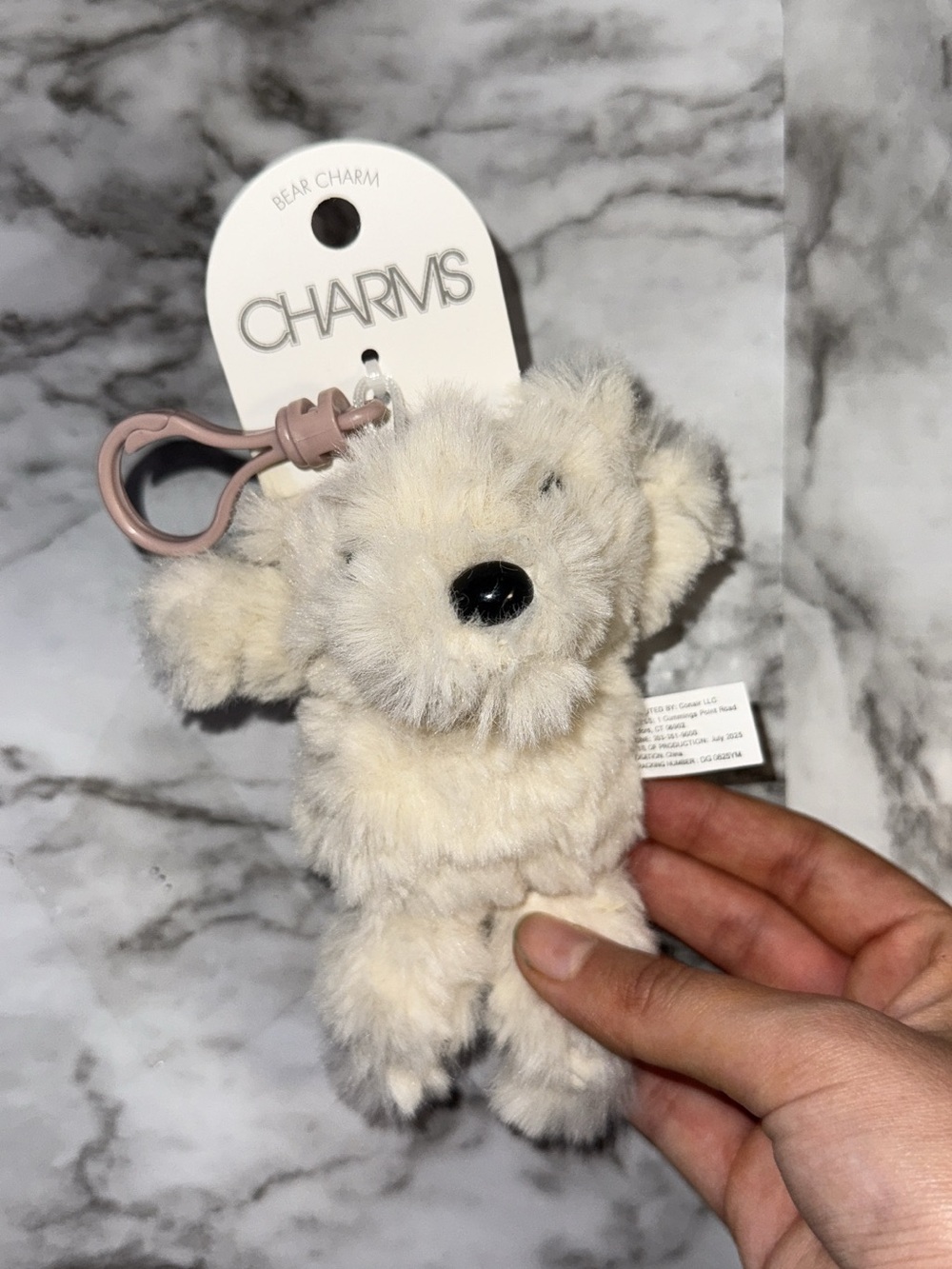 Bear Charm Plush Keychain